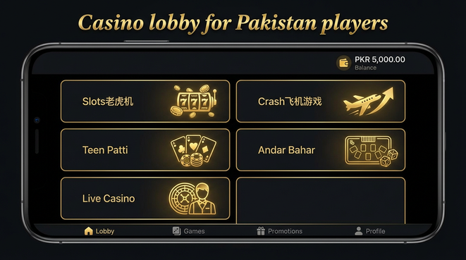 Lobby view of Winli Slots.version.slots low budget for Pakistan users